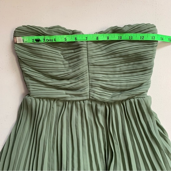 NWOT Lulus Size XS Seriously Sensational Sage Brush Strapless Tiered Maxi Dress - Picture 13 of 16